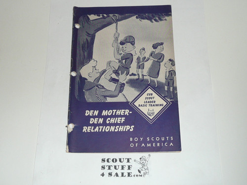 Cub Scout Leaders' Training Series, Den Mother Den Chief Relationships, 5-52 printing
