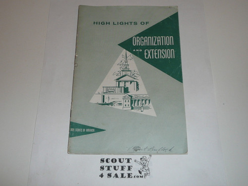 Highlights of Organization and Extension, 9-59 printing
