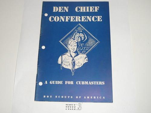 Den Chief Conference, A guide for Cubmasters, 6-54 printing