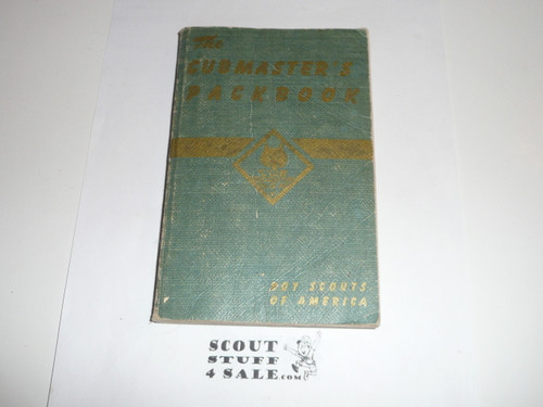 1952 Cubmaster's Packbook, Cub Scout, 10-52 Printing