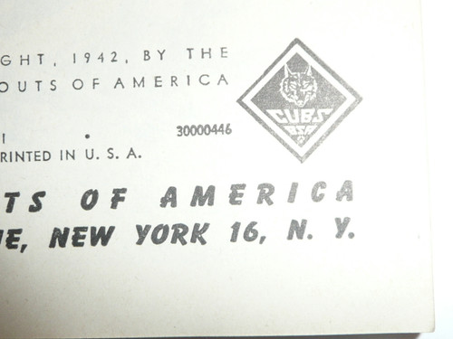 1946 The Den Chiefs Denbook, 4-46 Printing