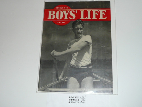 1940, August Boys' Life Magazine, Boy Scouts of America