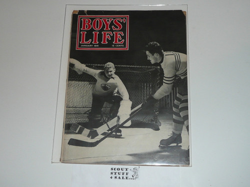 1941, January Boys' Life Magazine, Boy Scouts of America