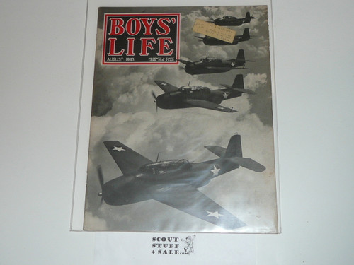 1943, August Boys' Life Magazine, Boy Scouts of America