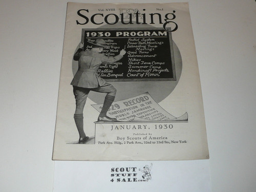 1930, January Scouting Magazine Vol 18 #1