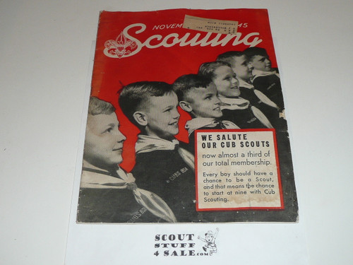 1945, November Scouting Magazine Vol 33 #11