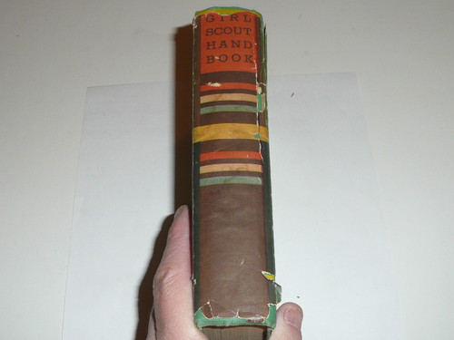 1946 Official Girl Scout Handbook, hardbound, 9-46 Printing, 9th printing, dust cover with MINT book