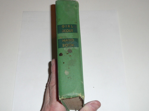 1948 Official Girl Scout Handbook, hardbound, 1-48 Printing, 2nd printing, worn