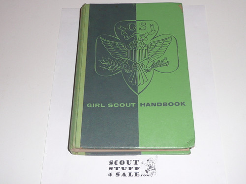 1957 Official Girl Scout Handbook, hardbound, 7-57 Printing, 14th printing