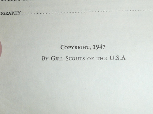 1947 Day Camp Standards for Girl Scouts, Girl Scouts of America