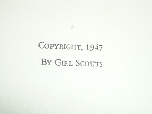 1947 Troop Camp Standards for Girl Scouts, Girl Scouts of America