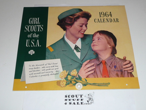 1964 Official Girl Scout Calendar