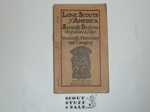 Lone Scout Seventh Degree Book, 1920's pre BSA merger