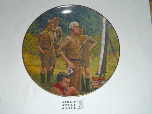 Gorham Norman Rockwell "Beyond the Easel" 1969, Decorative China Plate