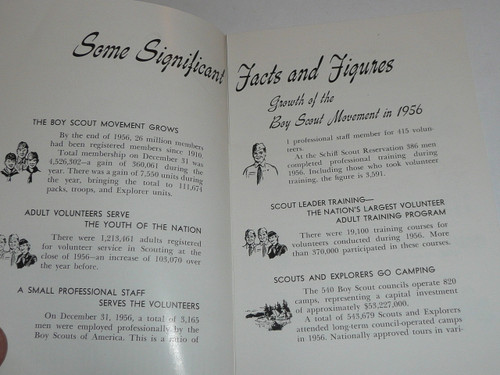 1957 Some Significant Facts and Figures Pamphlet, Boy Scouts of America