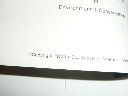 Save Our Water Resources, Boy Scouts of America, 1973