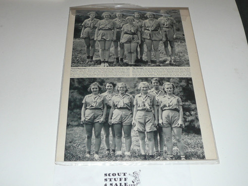 1937 Magazine article "Girl Scouts Hold Silver Jubilee Encampment at Briarcliffe Manor NY"