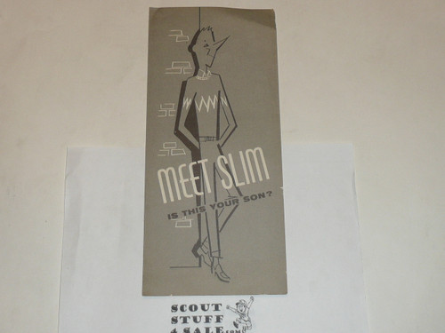 1960 Recruiting Pamphlet "Meet Slim - Is this your son?", 10-60 printing