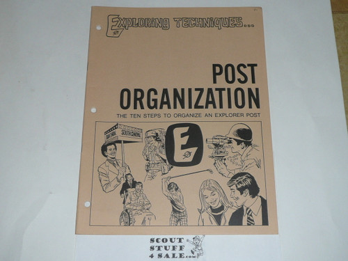 1977 Explorer Post Organization, Boy Scouts of America, 1-77 printing