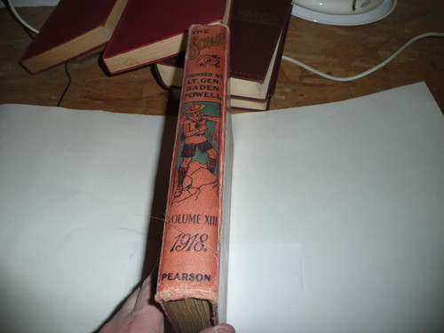 1917-18 Bound complete volume of "The Scout", United Kingdom Youth Scout Magazine