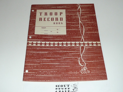 1964 Troop Record Book, Boy Scouts of America, 3-64 Printing
