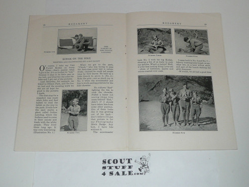 1928 June Kodakery Magazine with an article and pictures about Boy Scouts