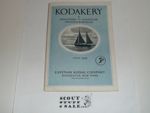 1928 June Kodakery Magazine with an article and pictures about Boy Scouts