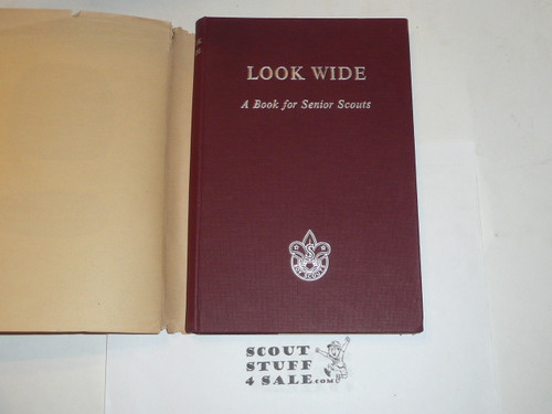 Look Wide A Book for Senior Scouts, Boy Scout Association, Great Britain, with fly leaf