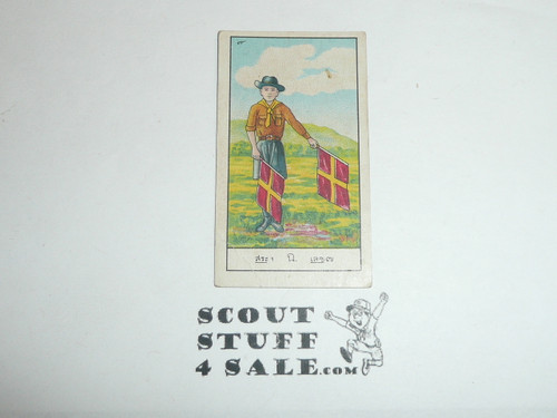 British American Tabacco Company Premium Card, Unknown Series, Scout Signaling Card