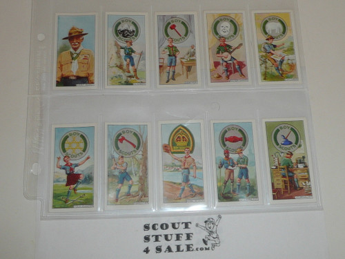 CWS Cigarette Company Premium Card, Boy Scout Badges Series of 50, COMPLETE SET, 1939