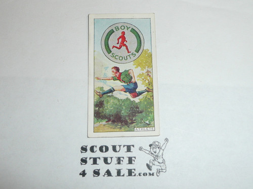 CWS Cigarette Company Premium Card, Boy Scout Badges Series of 50, Card #28 Athlete, 1939