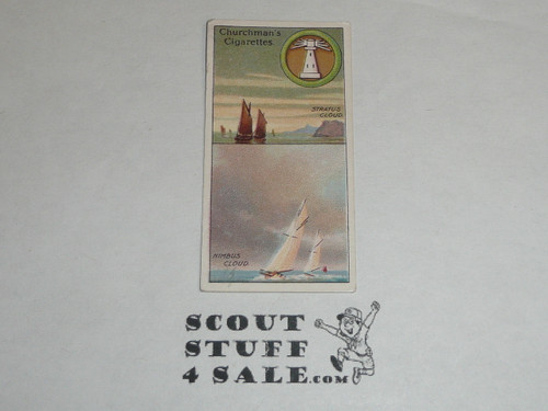 Churchman Cigarette Company Premium Card, Boy Scout Series of 50, Card #36 Clouds and Their Meaning 1, 1916