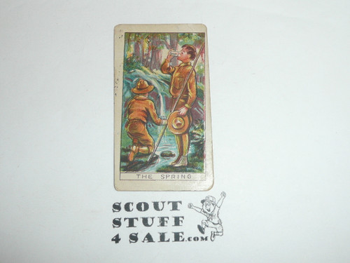 Fisher Candy Company, Philadelphia Pa, Boy Scout Card Series of 24, The Spring, 1910