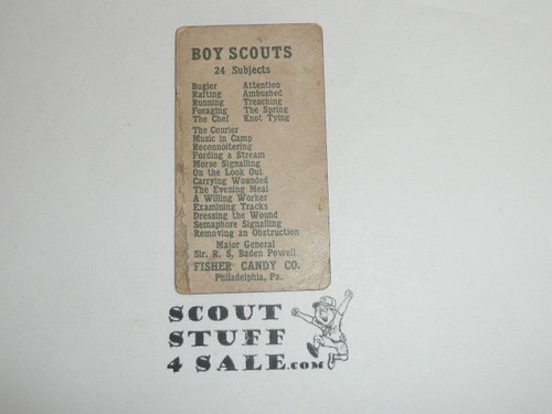 Fisher Candy Company, Philadelphia Pa, Boy Scout Card Series of 24, Ambushed, 1910 #2