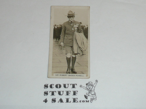 Boys' Magazine Premium Card, Sir R. Baden Powell, minimal wear, Very RARE