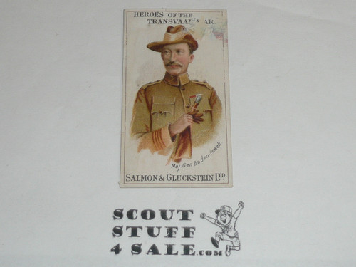 Salmon & Gluckstein Ltd Cigarette Premium Card, Heroes of the Transvaal War Series, Major-General Baden-Powell #2