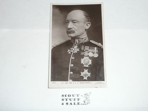 Lt. Gen Sir R. S. S. Baden Powell early Postcard, 1900, UNUSED