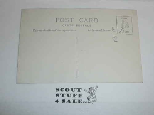 British Boy Scout Postcard, Photo Postcard of a large group of boy scouts, UNUSED