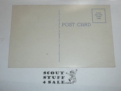 Girl Scout Post card, Girl Scouts Camp at Allegany State Park NY