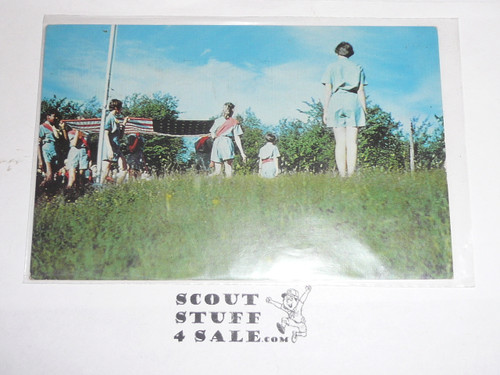 Girl Scout Post card, Camp Mosey Wood in White Haven PA, 1965