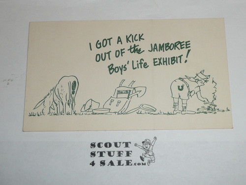 Boy Scout National Jamboree Boys' Life Exhibit Postcard, Unknown Year