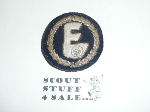 Boy Scout Exploring Leader/Professional/Commissioner Blazer Crest Bullion, RARE Prototype varieties, Variety #3