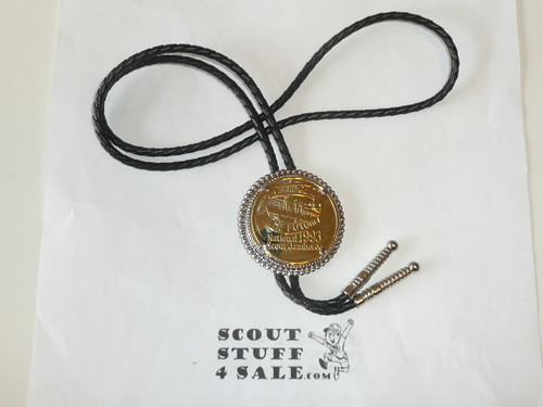 1993 National Jamboree Bolo Tie, Gold Coin, unused