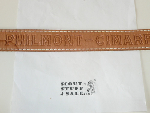 Philmont Scout Ranch, Tooled Leather Belt, 30" waist, Like new