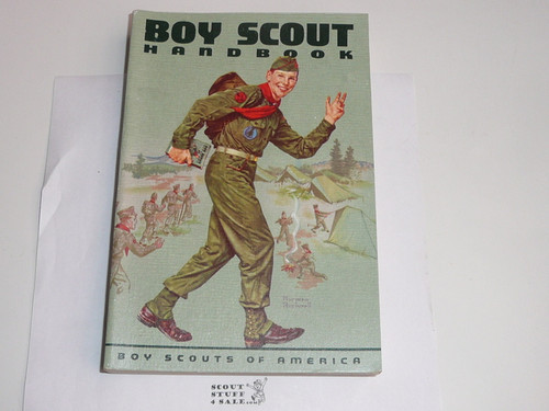 1960 Boy Scout Handbook, Sixth Edition, Second Printing, very good condition, Norman Rockwell Cover