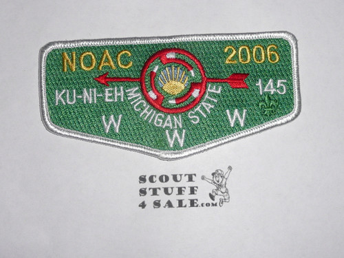 Order of the Arrow Lodge #145 Ku-Ni-Eh s67 2006 NOAC Flap Patch - Boy Scout