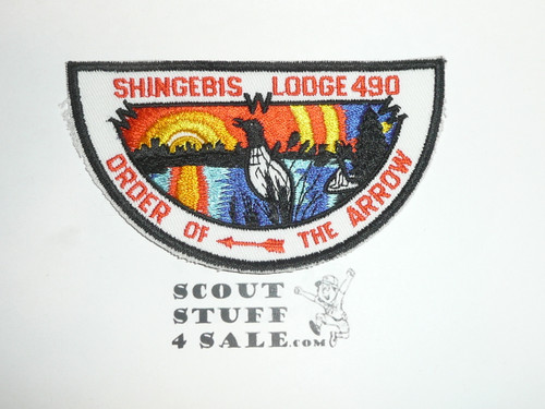 Order of the Arrow Lodge #490 Shingebis f1 First Flap Patch