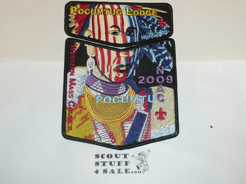 Order of the Arrow Lodge #83 Pocumtuc 2009 NOAC 2-piece Flap Patch