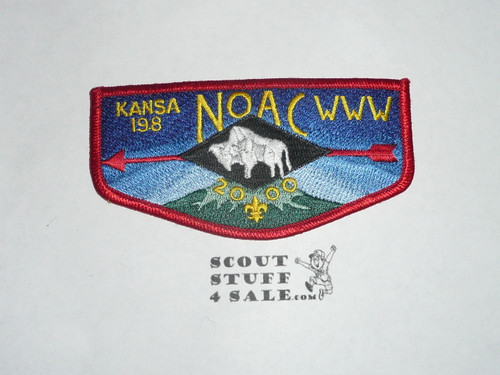Order of the Arrow Lodge #198 Kansa s5 2000 NOAC Flap Patch