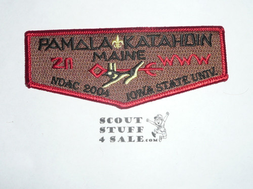 Order of the Arrow Lodge #211 Pamala - Katahdin s6 2004 NOAC Flap Patch